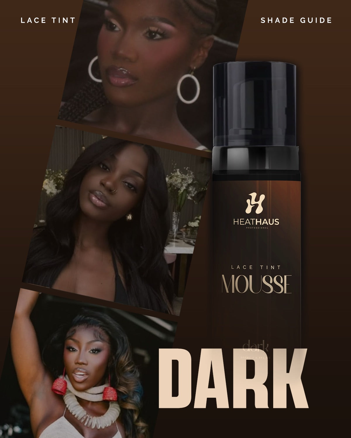LACE TINT MOUSSE DARK 200ML – HeatHausPro